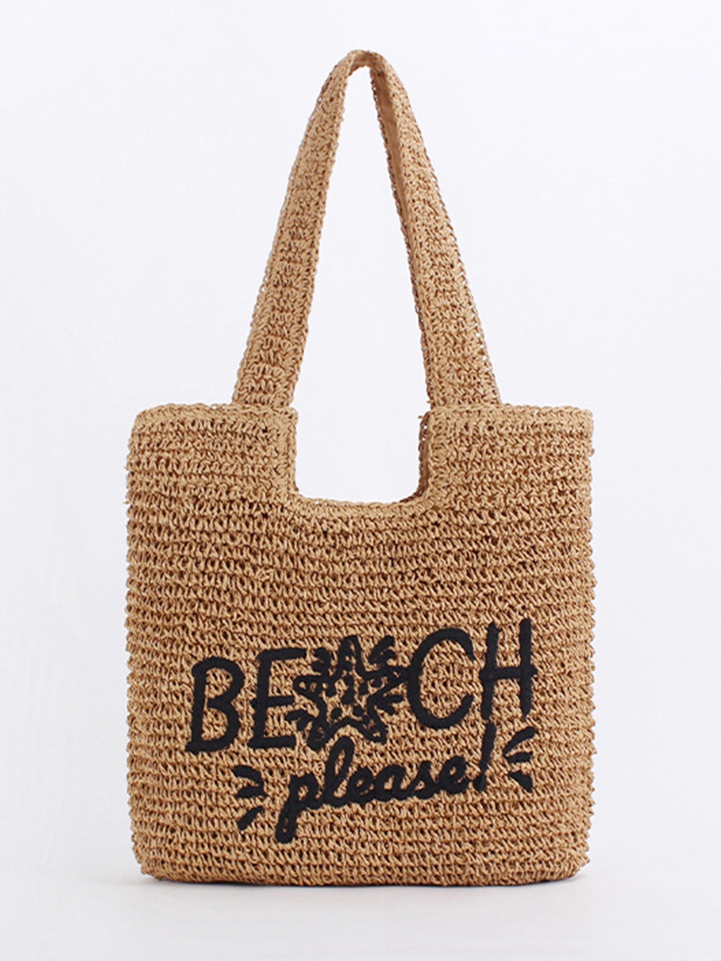 Oasis — Tote crochet brodé « Beach Please »