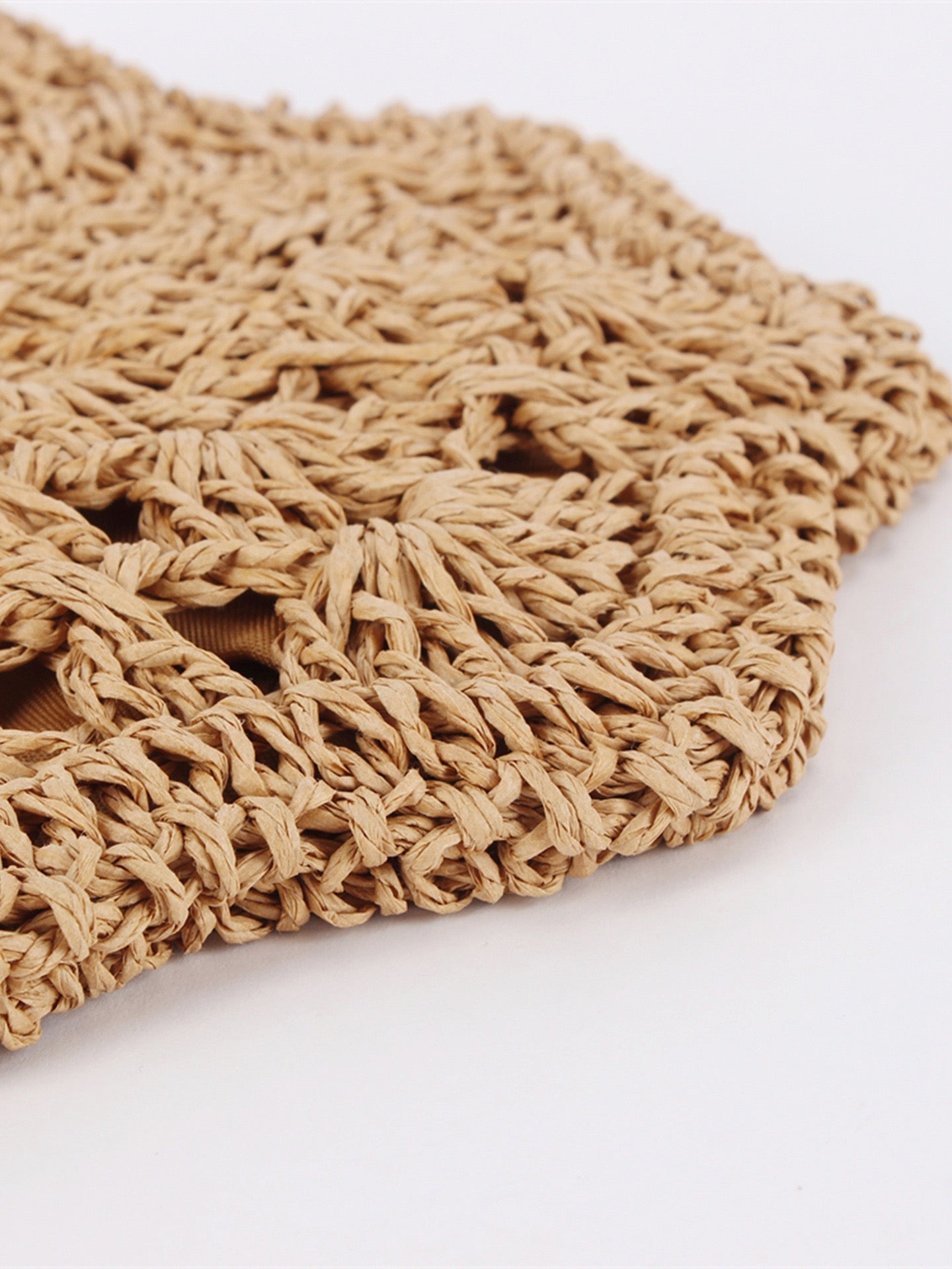 Bohème Pompon — Mini sac rond crochet fleur, bandoulière cordon