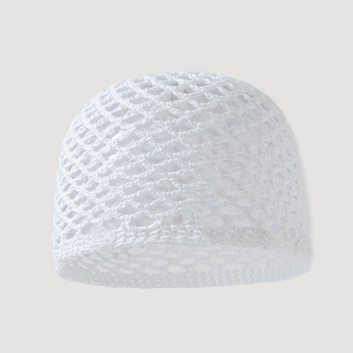 Archipel — Calotte au crochet à motif filet