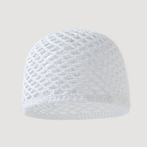 Archipel — Calotte au crochet à motif filet