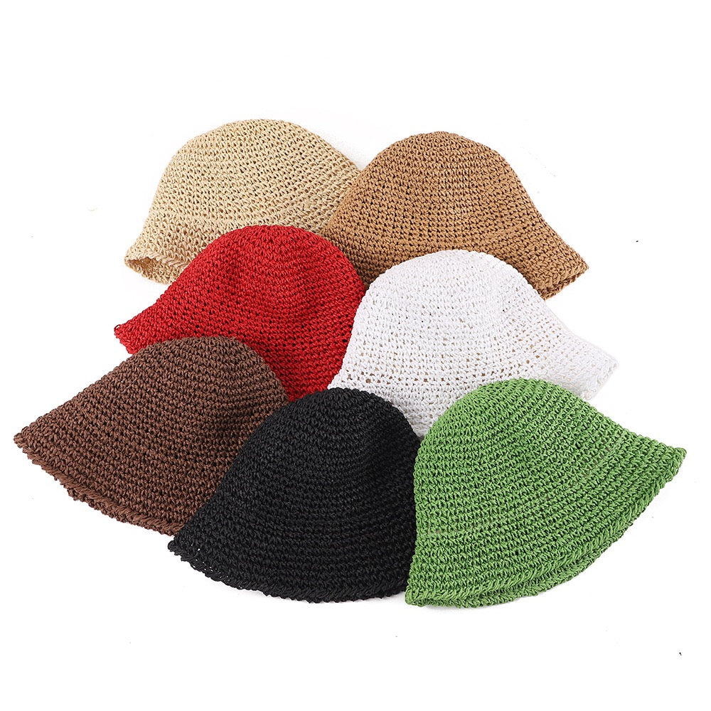 Perle — Bob au crochet en paille (7 coloris)