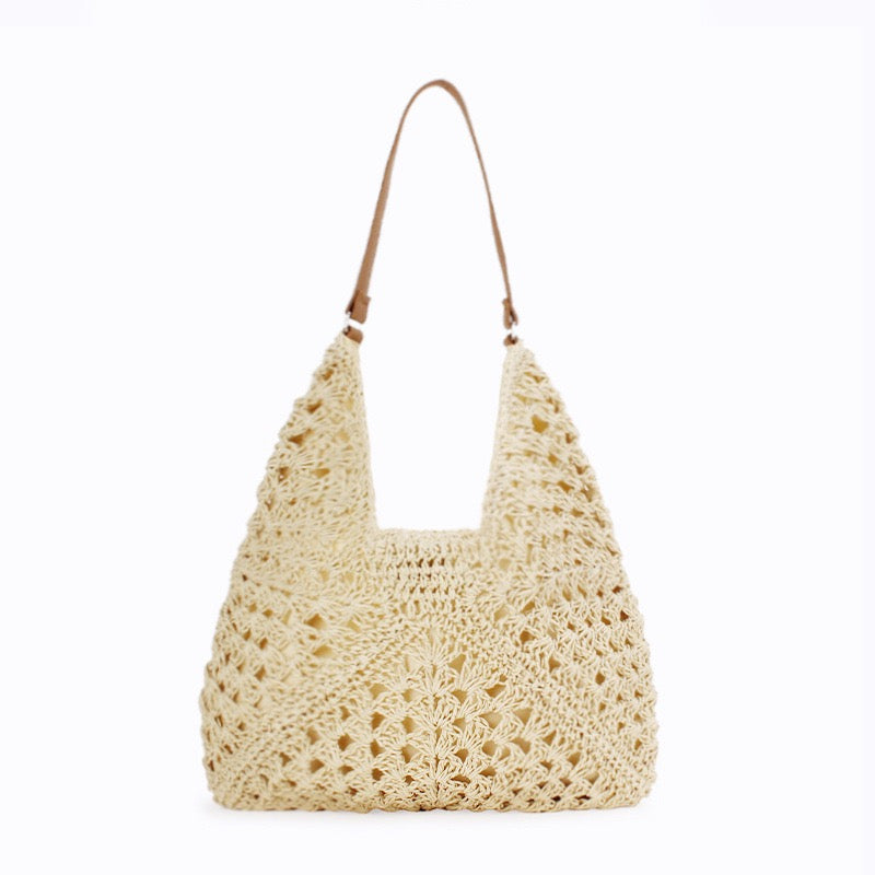 Aurore — Sac hobo au crochet à motif granny squares