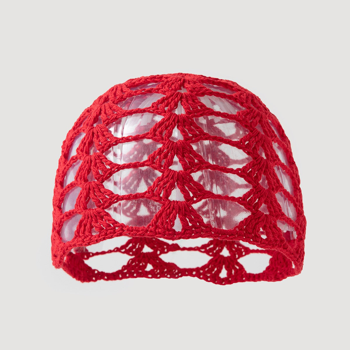 Terrasse — Calotte au crochet à motif éventails