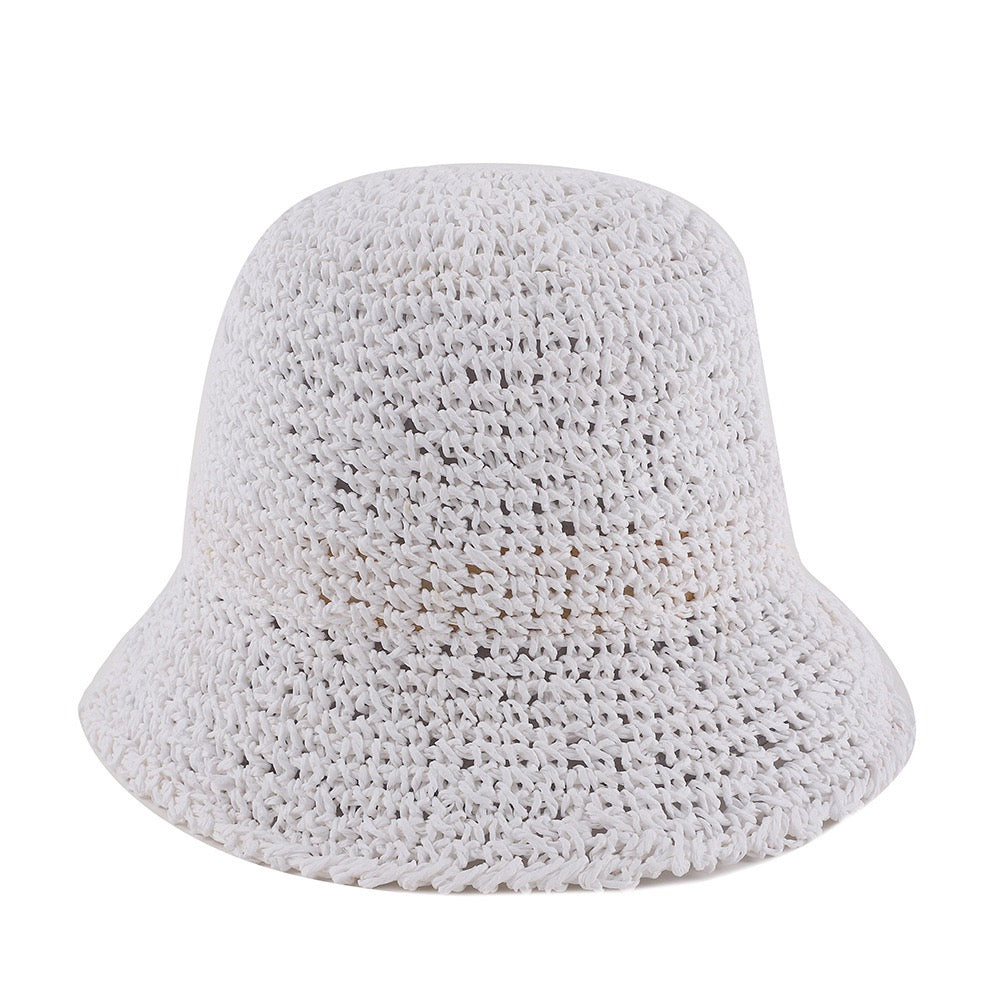 Perle — Bob au crochet en paille (7 coloris)