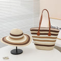 Fiesta Duo — Cabas & capeline rayés multicolores