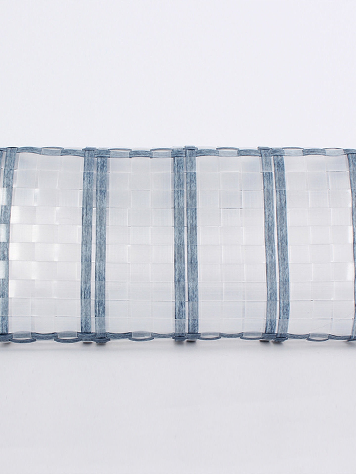 Ciel Étoilé — Petit panier transparent à carreaux bleus