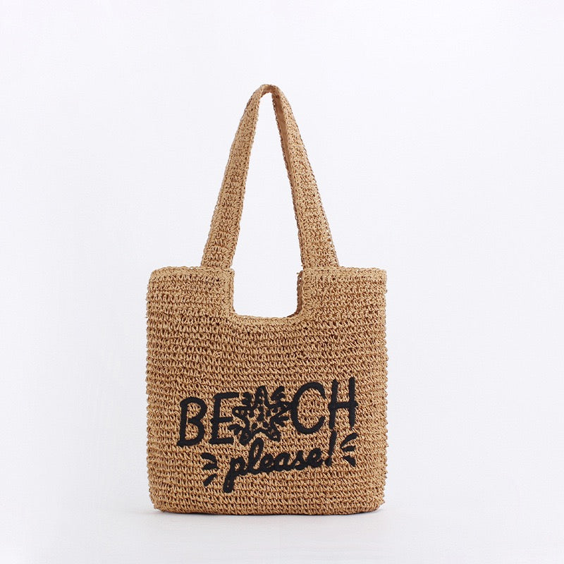 Oasis — Tote crochet brodé « Beach Please »