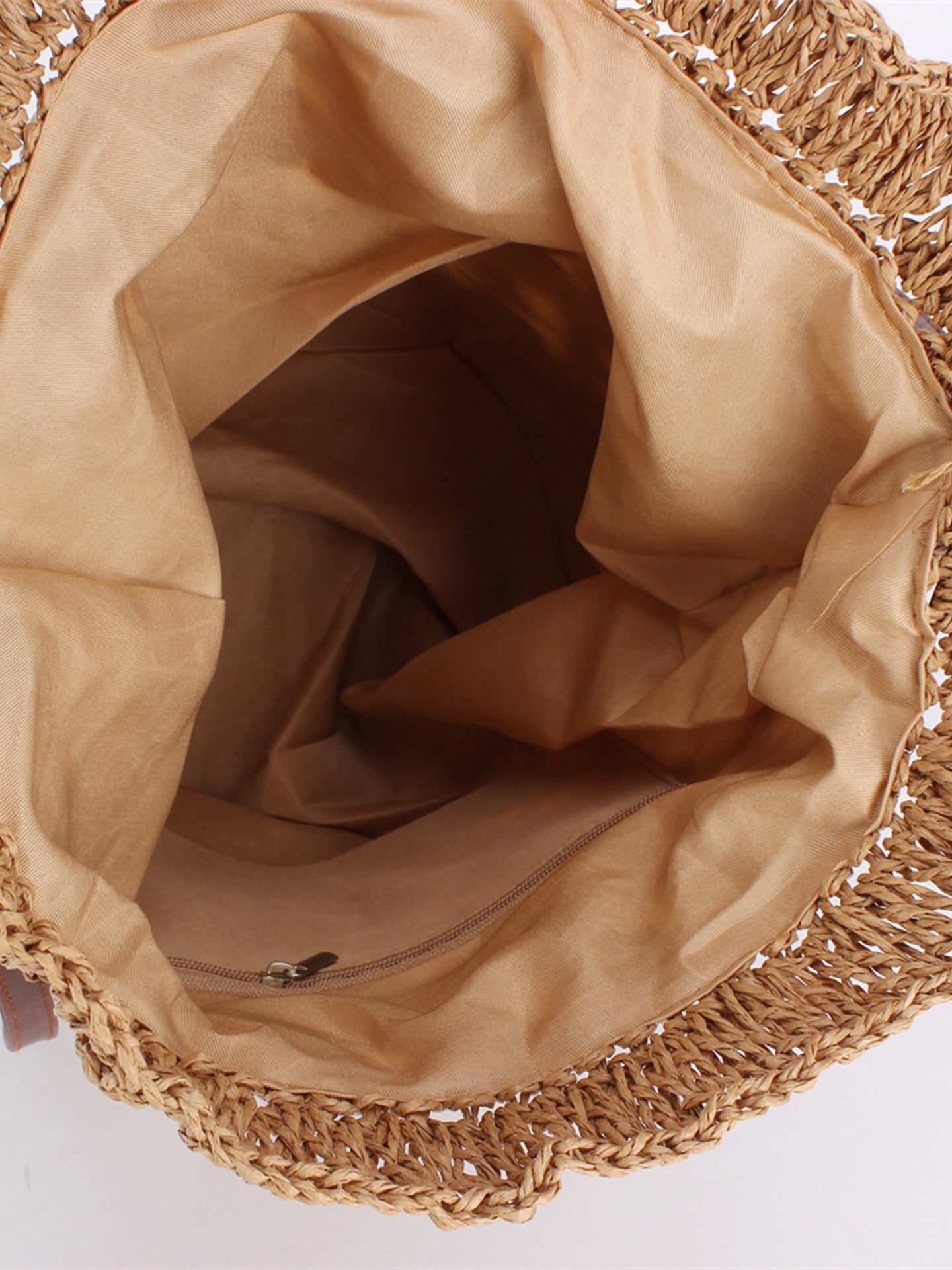 Rivage — Sac seau au crochet, anse cuir réglable