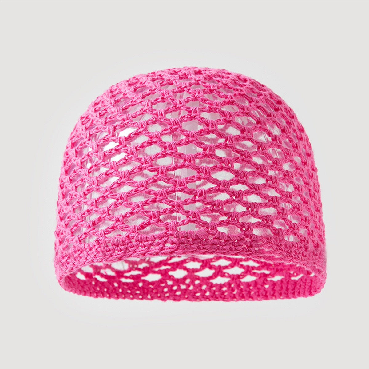 Archipel — Calotte au crochet à motif filet
