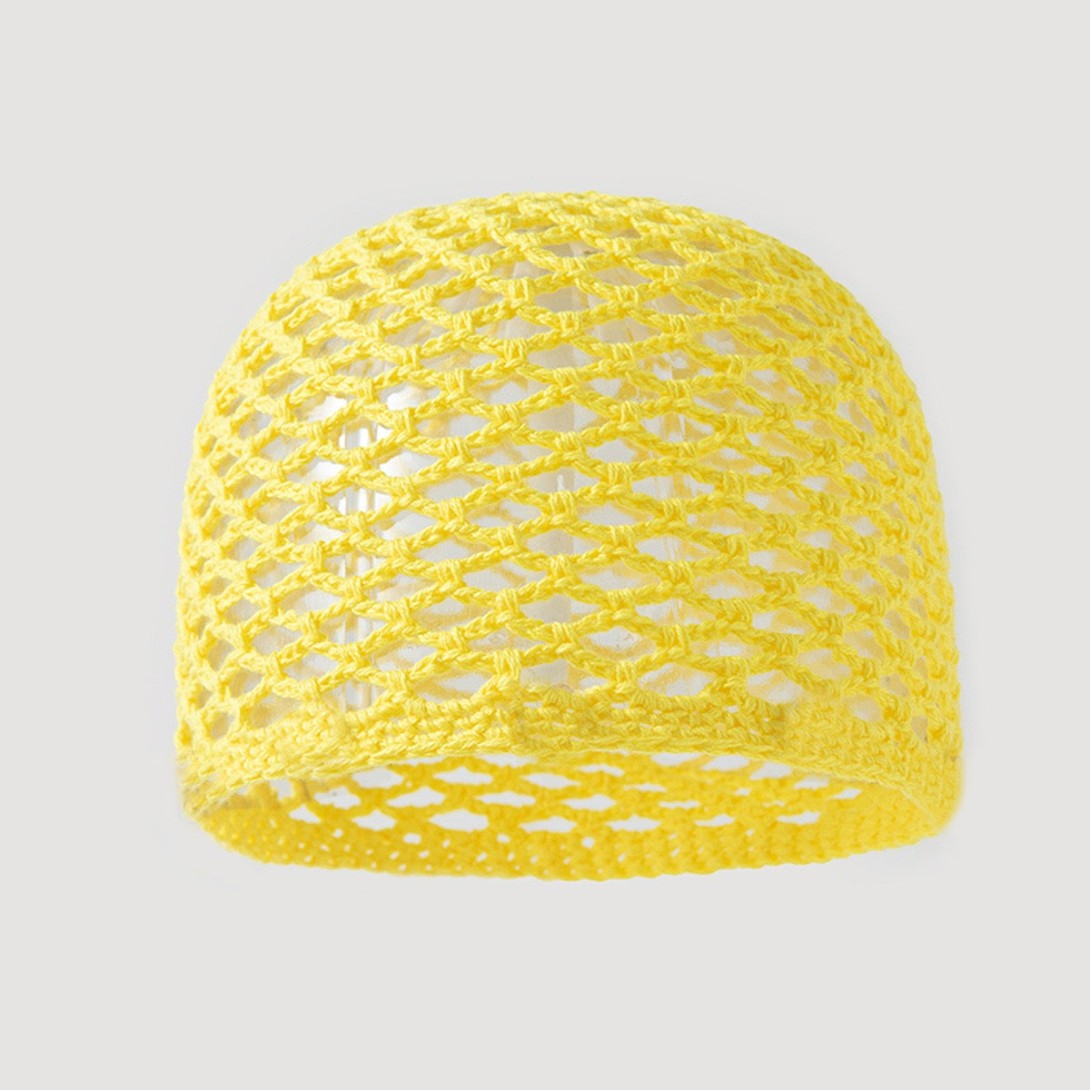 Archipel — Calotte au crochet à motif filet