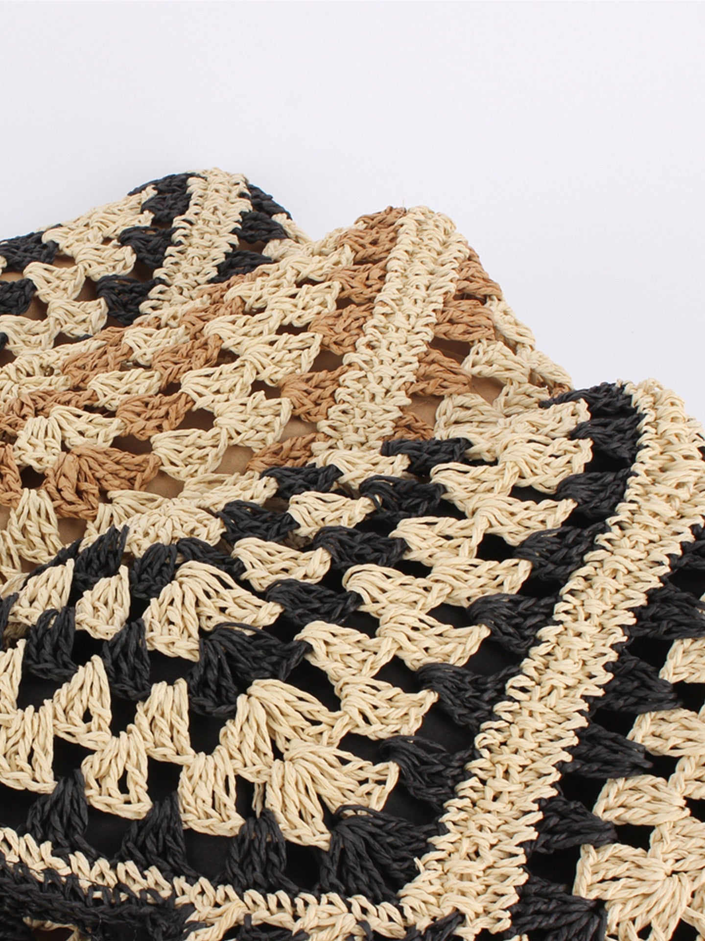 Aurore — Sac hobo au crochet à motif granny squares