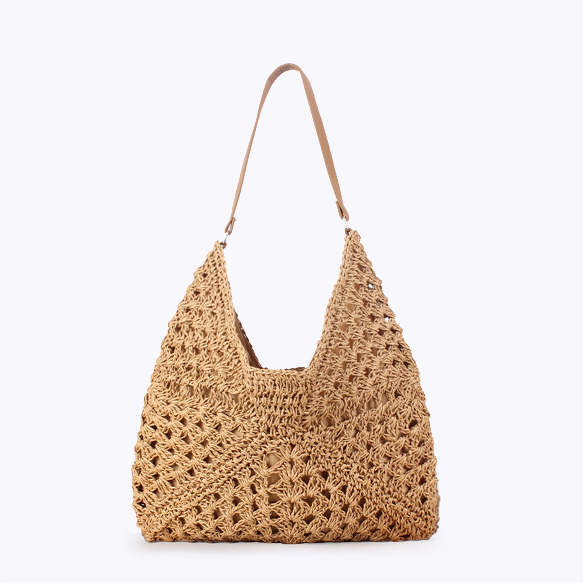 Aurore — Sac hobo au crochet à motif granny squares