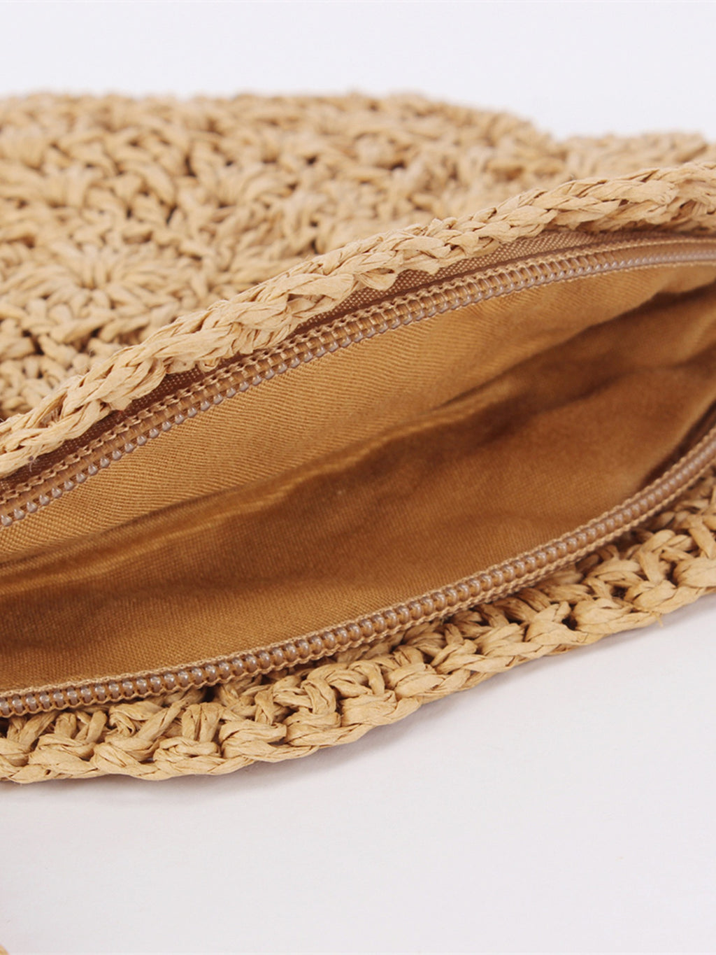 Bohème Pompon — Mini sac rond crochet fleur, bandoulière cordon