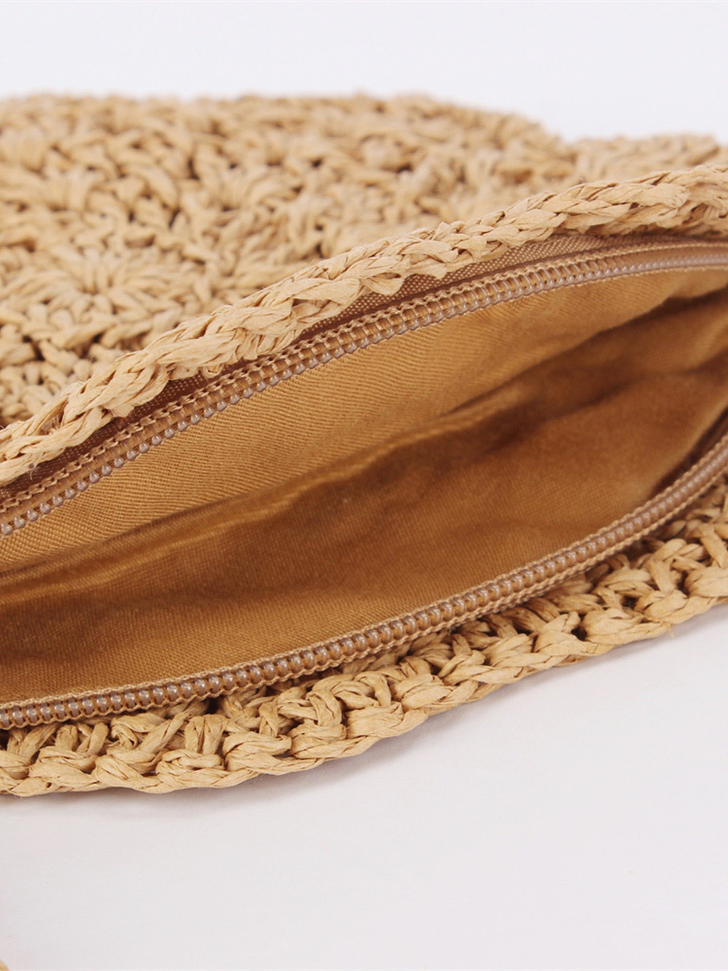 Bohème Pompon — Mini sac rond crochet fleur, bandoulière cordon
