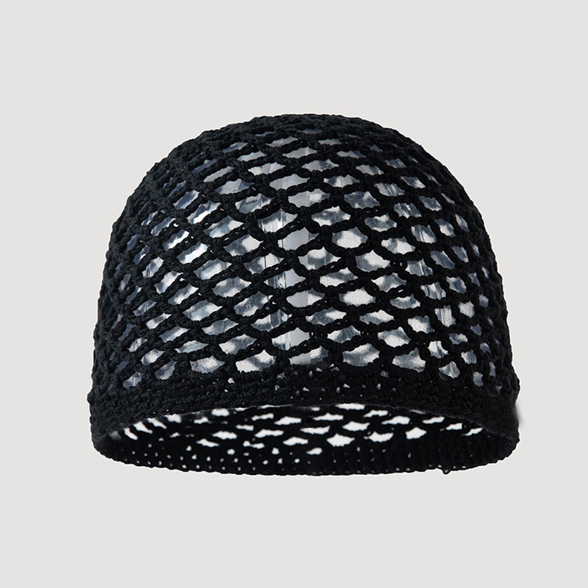 Archipel — Calotte au crochet à motif filet