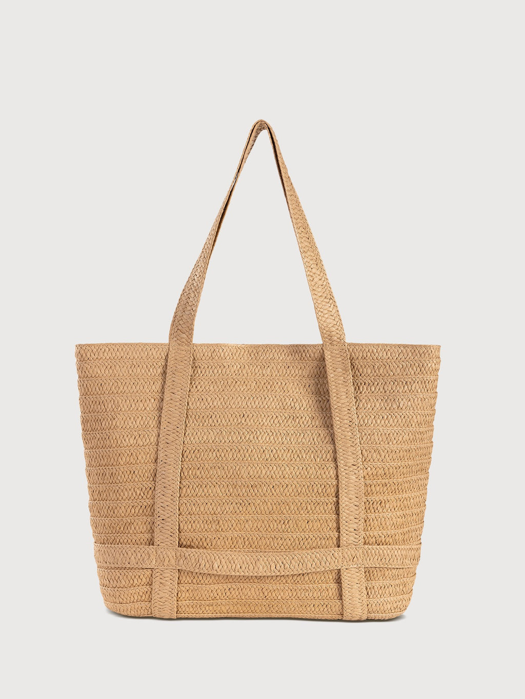 Riviera Duo — Cabas en paille naturelle & capeline brodée
